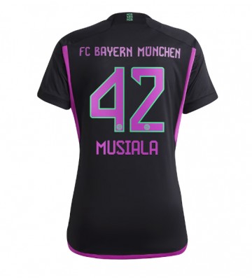 Bayern Munich Jamal Musiala #42 Segunda Equipación Mujer 2023-24 Manga Corta